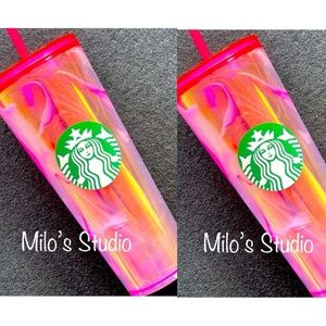 NWT💕Set of 2 Starbucks 2023 Mother’s Day Sweet Pea Dichroic Venti Tumblers